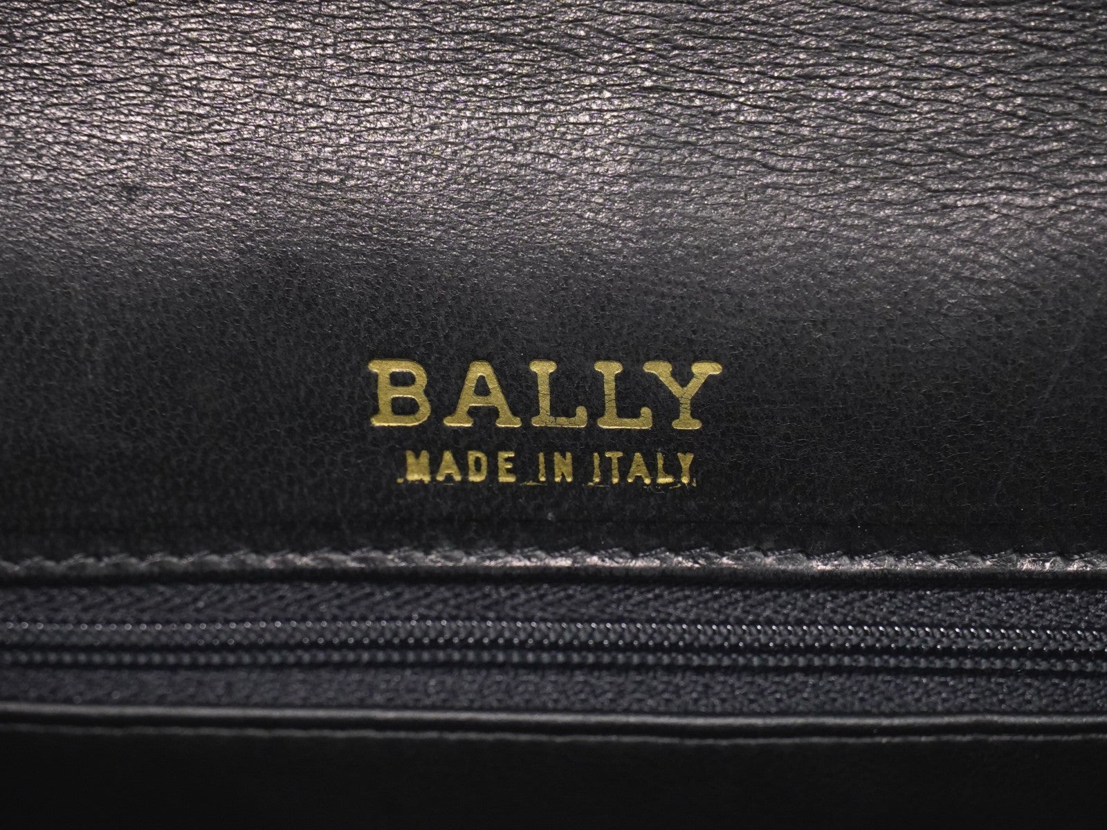 Bally Vintage Handbag Quilted Leather, BLACK, LEATHER, Handbag