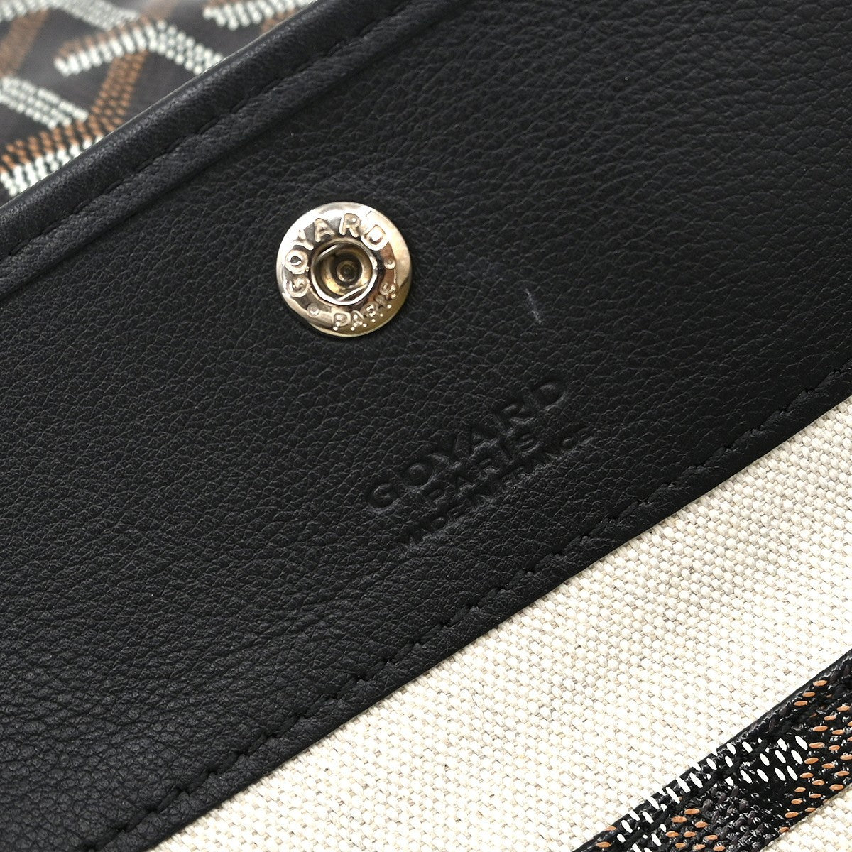 Goyard Saint Louis Tote Coated Canvas, Black, Canvas, Tote Bag