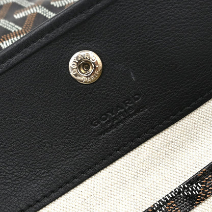 Goyard Saint Louis Tote Coated Canvas, Black, Canvas, Tote Bag