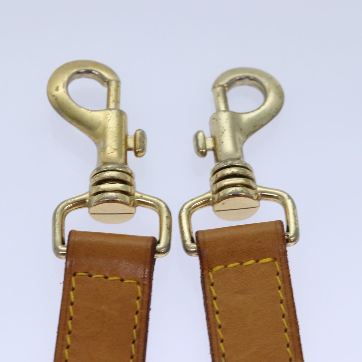 Louis Vuitton Adjustable Shoulder Strap Taiga Leather, BEIGE, LEATHER, Straps