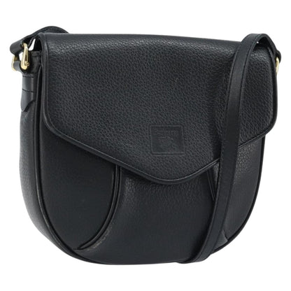 Burberry Flap Shoulder Bag Leather, BLACK, LEATHER, Shoulder bag