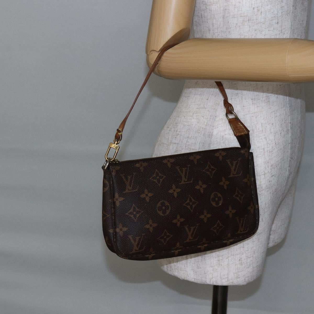Louis Vuitton Pochette Accessoires NM Monogram Canvas, BROWN, CANVAS, Clutche & pouche