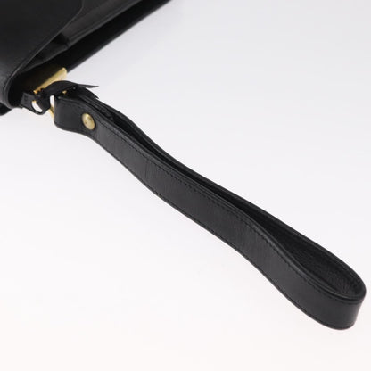 Christian Dior Clutch bag Leather, BLACK, LEATHER, Clutche & pouche