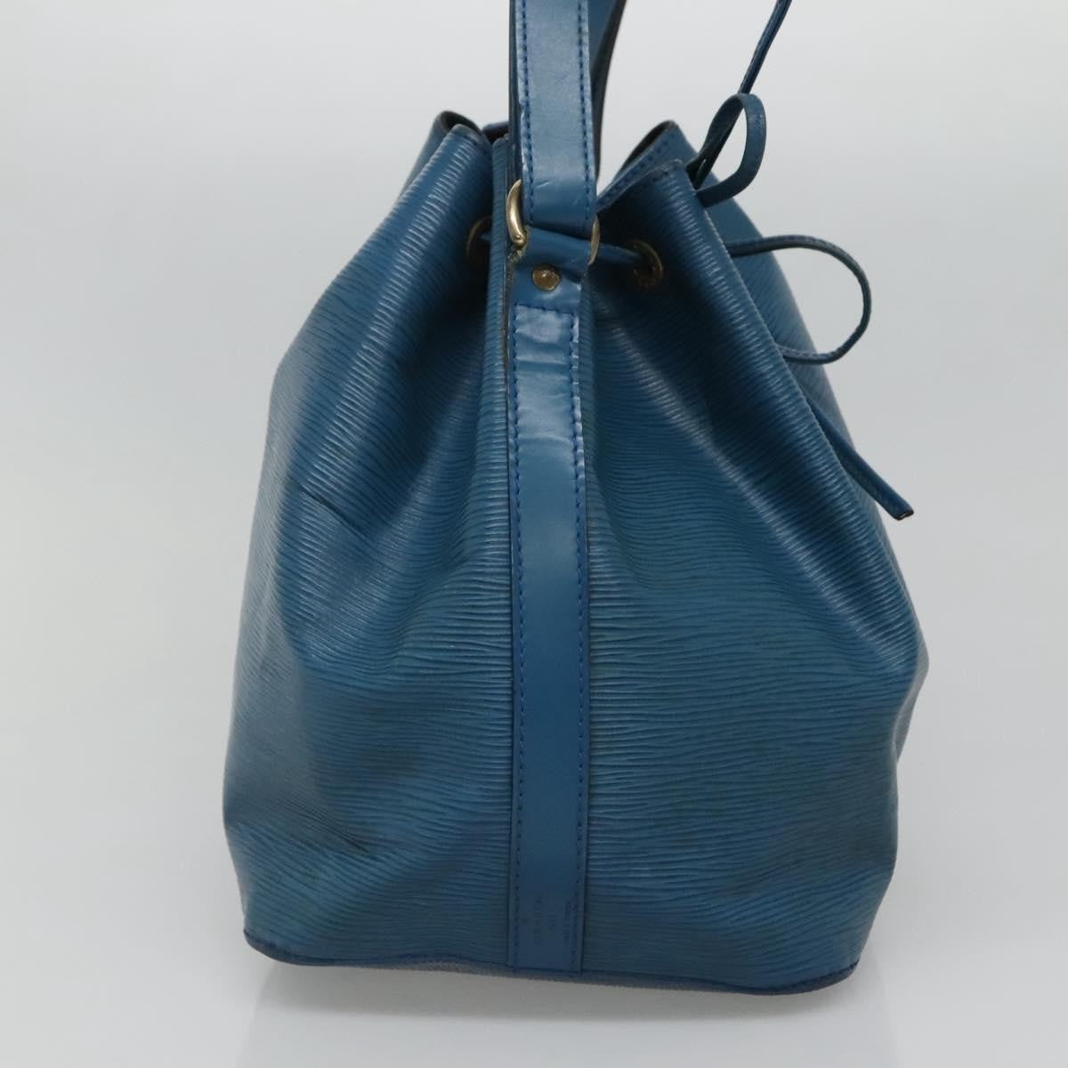 Louis Vuitton Petit Noe Handbag Epi Leather, BLUE, LEATHER, Handbag