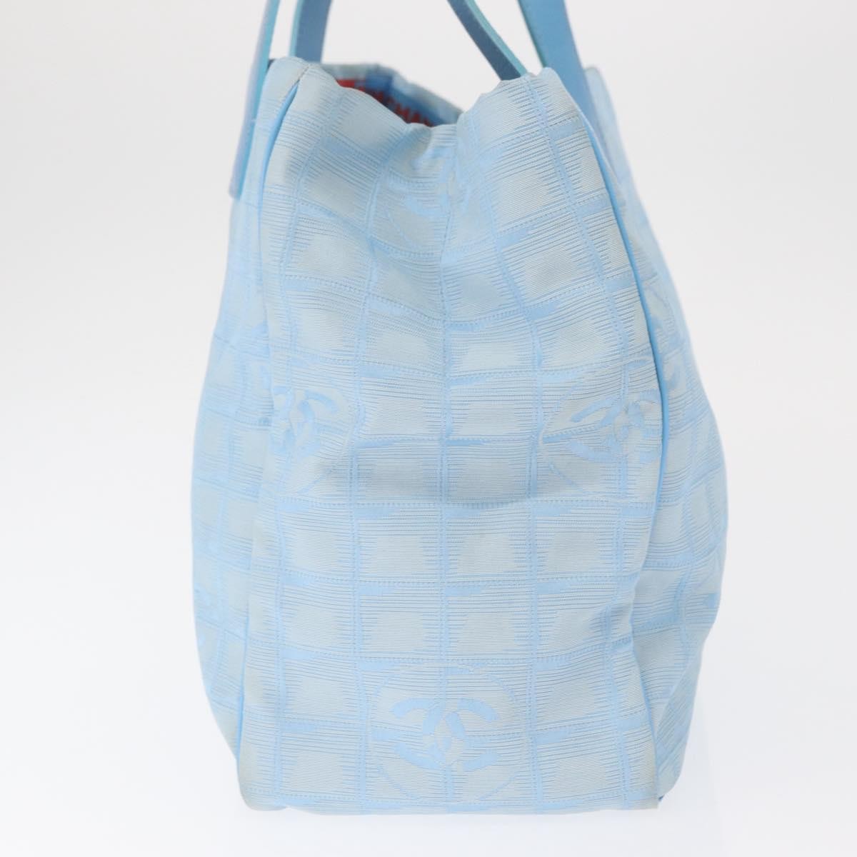 Chanel Travel Line Tote Nylon, BLUE, NYLON, Tote bag