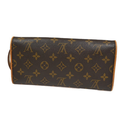 Louis Vuitton Twin Handbag Monogram Canvas, BROWN, CANVAS, Clutche & pouche