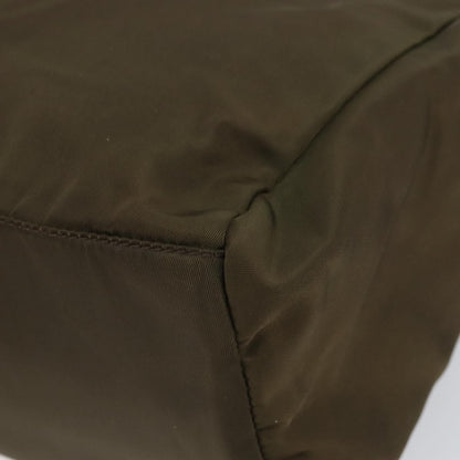 Prada Open Tote Tessuto, KHAKI, NYLON, Handbag