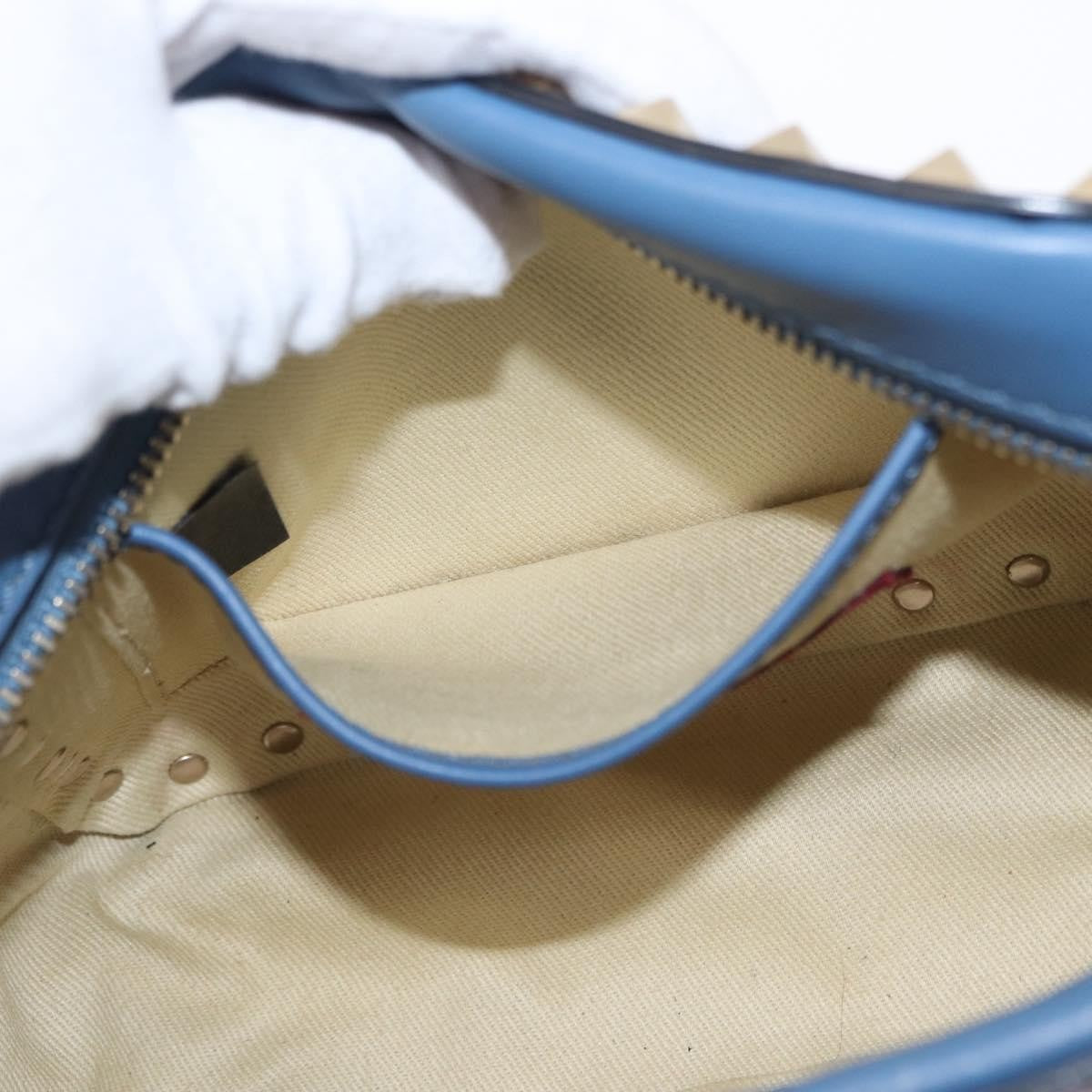 Valentino Garavani Rockstud Camera Crossbody Bag Leather, BLUE, LEATHER, Clutche & pouche