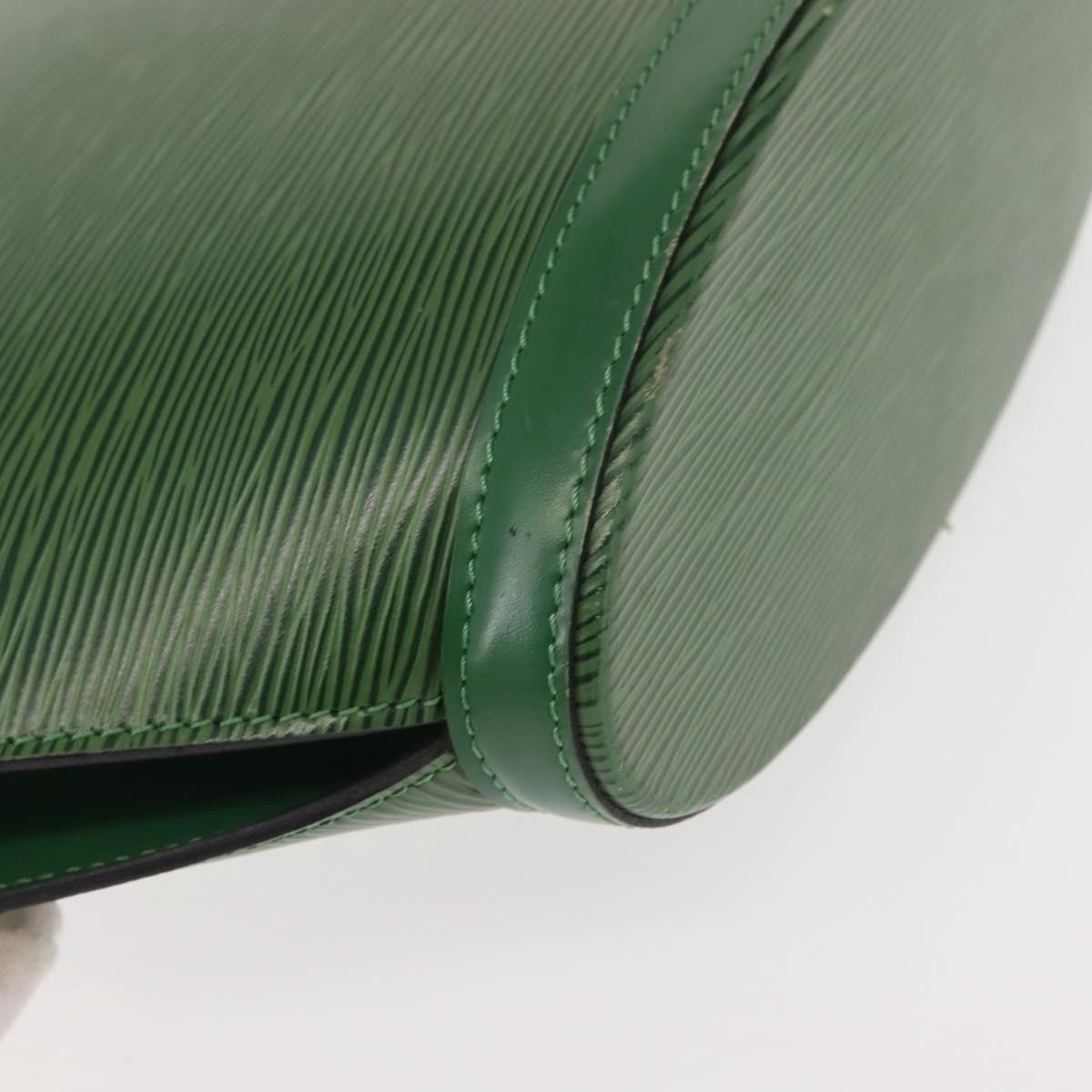 Louis Vuitton Saint Jacques Handbag Epi Leather, GREEN, LEATHER, Tote bag
