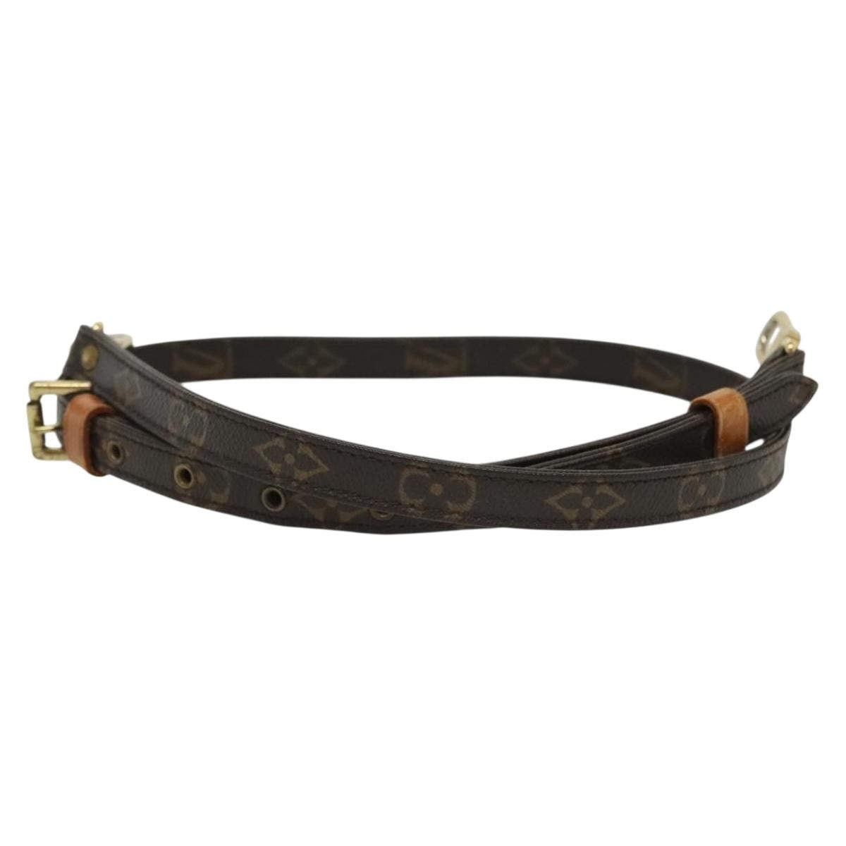 Louis Vuitton Adjustable Shoulder Strap Monogram Canvas, BROWN, CANVAS, Straps