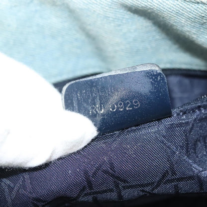 Christian Dior Vintage Lady Dior Bag Cannage Quilt Denim, BLUE, CANVAS, Tote bag