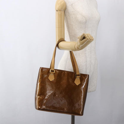 Louis Vuitton Houston Handbag Monogram Vernis, BROWN, PATENT_LEATHER, Tote bag