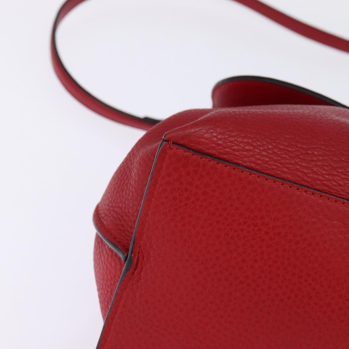 Gucci Bamboo Daily Top Handle Bag Leather, RED, LEATHER, Handbag