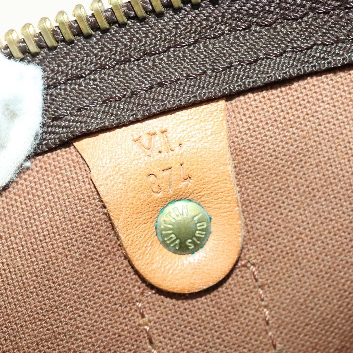 Louis Vuitton Keepall Bag Monogram Canvas, BROWN, CANVAS, Travel bag
