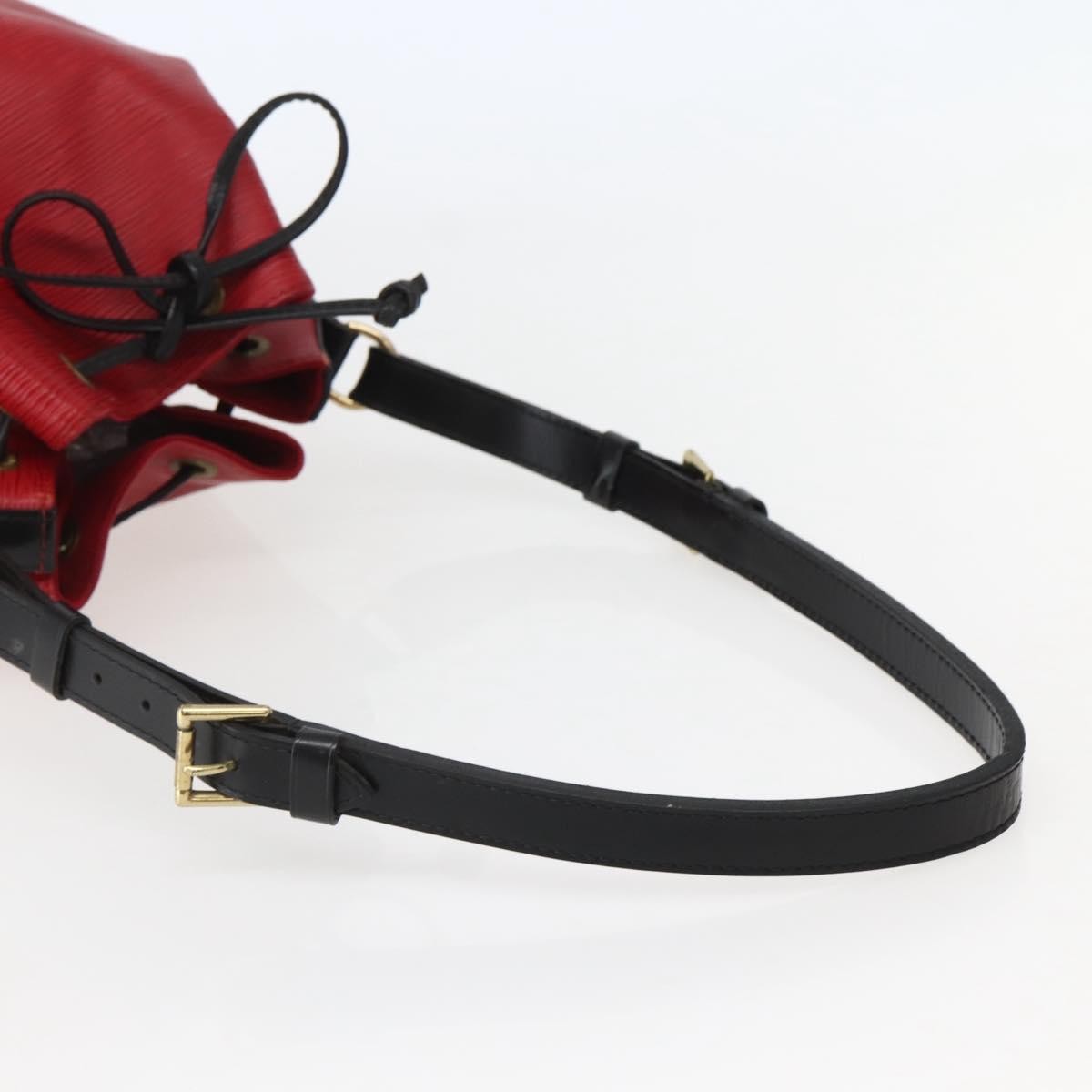 Louis Vuitton Bicolor Petit Noe Handbag Epi Leather, RED, LEATHER, Handbag