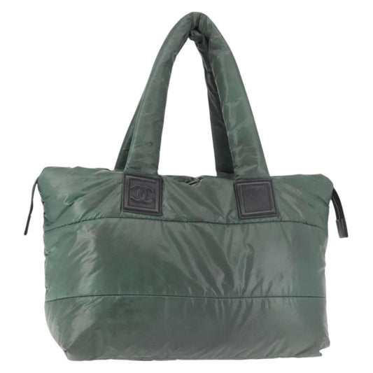 Chanel Coco Cocoon Tote Nylon, KHAKI, NYLON, Tote bag