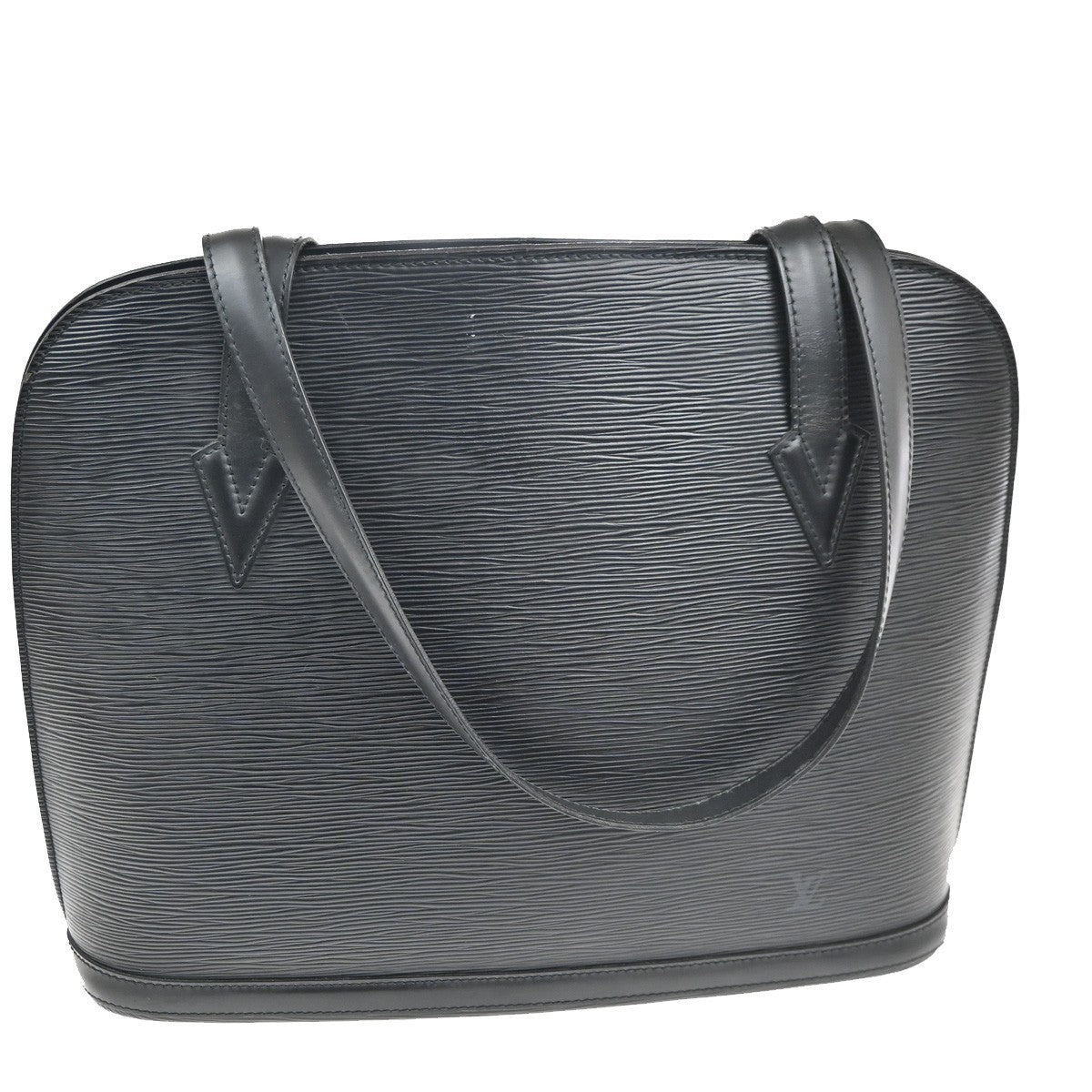 Louis Vuitton Lussac Handbag Epi Leather, BLACK, LEATHER, Shoulder bag