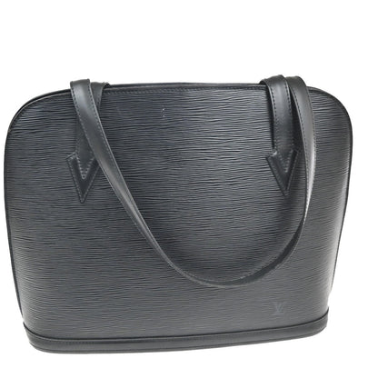 Louis Vuitton Lussac Handbag Epi Leather, BLACK, LEATHER, Shoulder bag