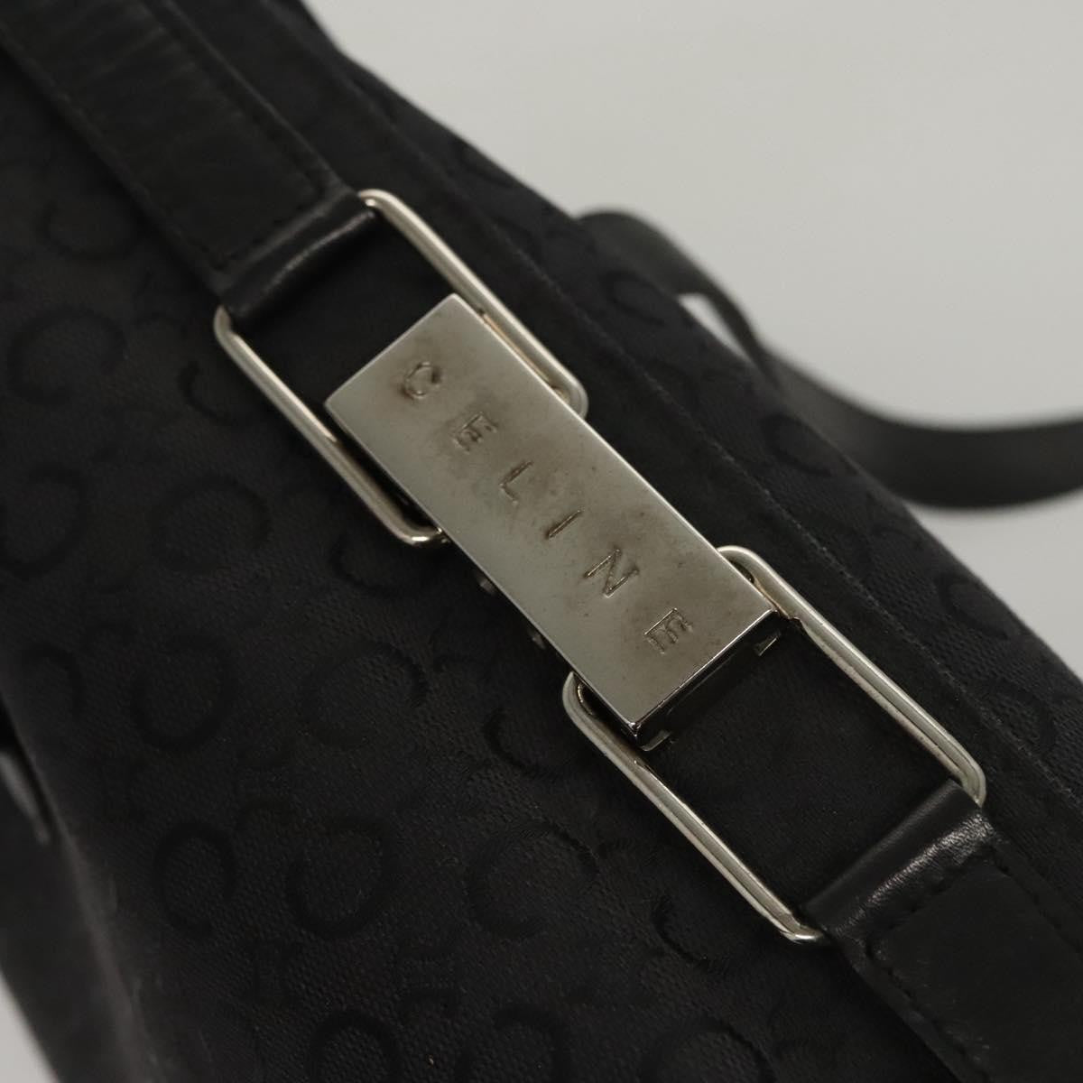 Celine C Macadam Handbag Canvas, BLACK, CANVAS, Handbag
