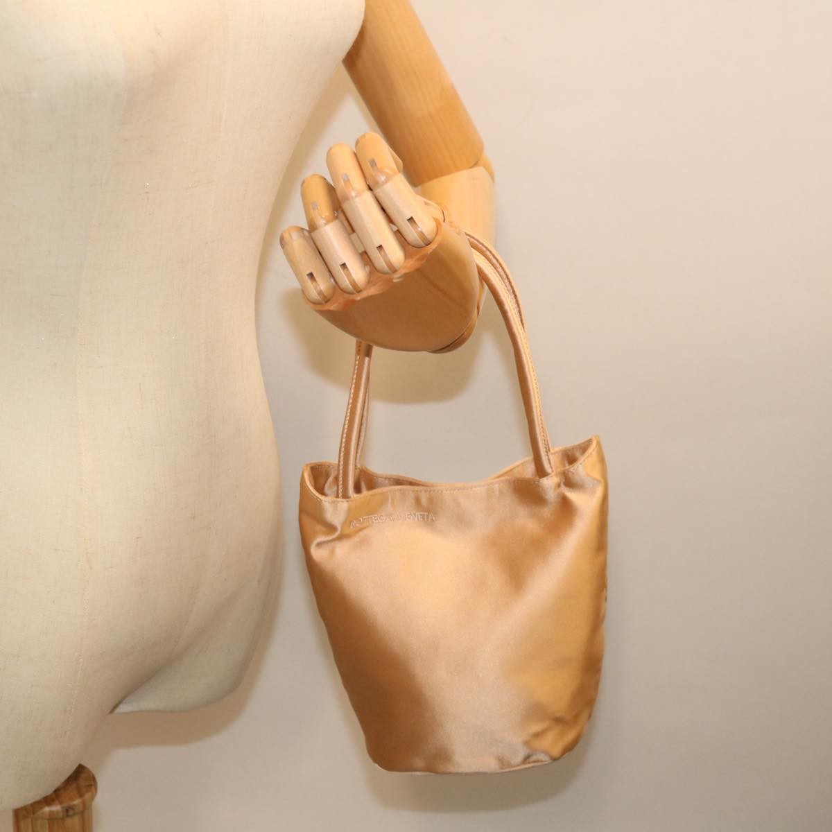 Bottega Veneta Vintage Shoulder Bag Satin, PINK, SATIN, Shoulder bag