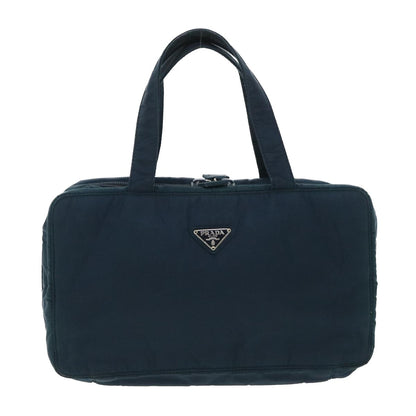 Prada Double Zip Wristlet Pouch Tessuto, NAVY, NYLON, Clutche & pouche