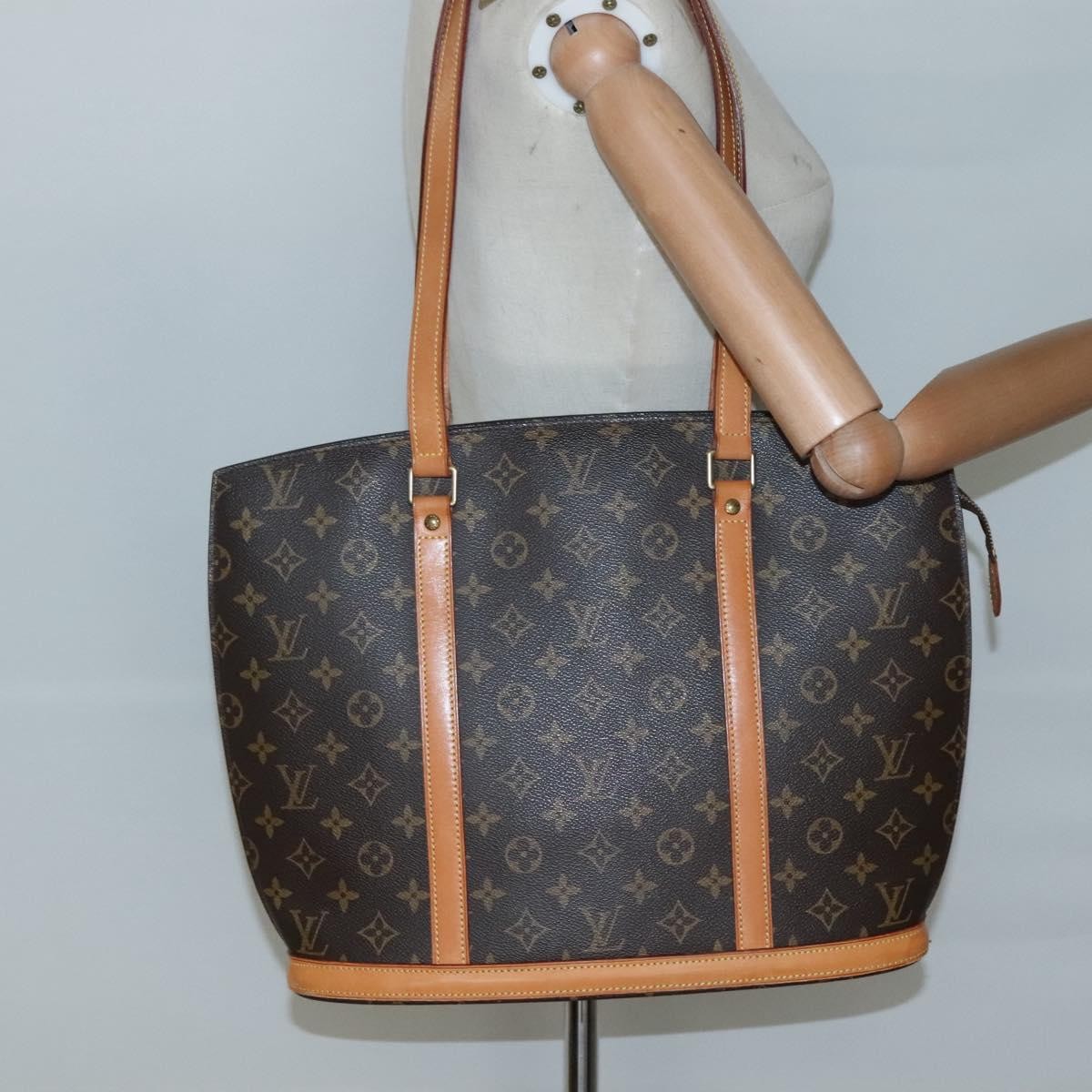 Louis Vuitton Babylone Handbag Monogram Canvas, BROWN, CANVAS, Tote bag