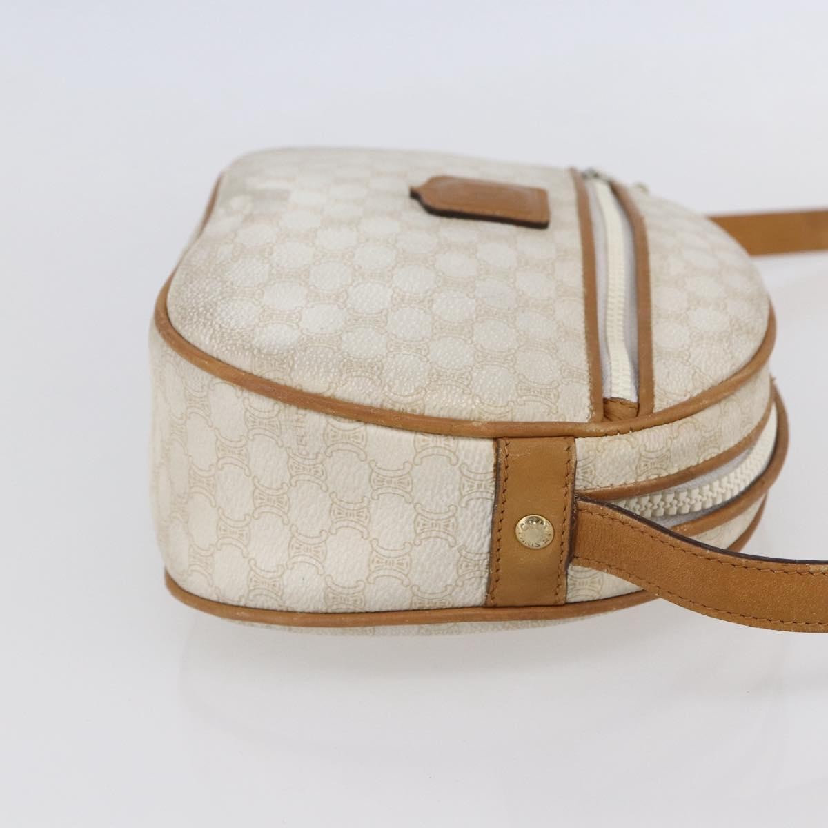 Celine Macadam Shoulder Bag PVC Leather, WHITE, PVC, Shoulder bag