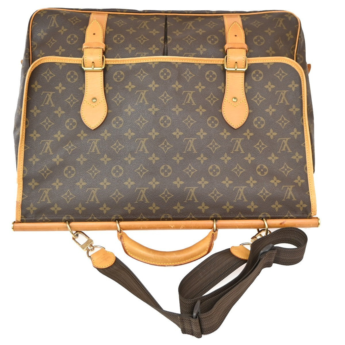 Louis Vuitton Sac Chasse Hunting Bag Monogram Canvas, Brown, Canvas, Travel Bag