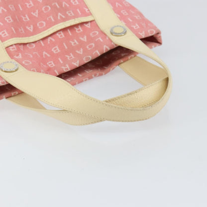 Bvlgari Logomania Handbag Canvas, PINK, CANVAS, Handbag