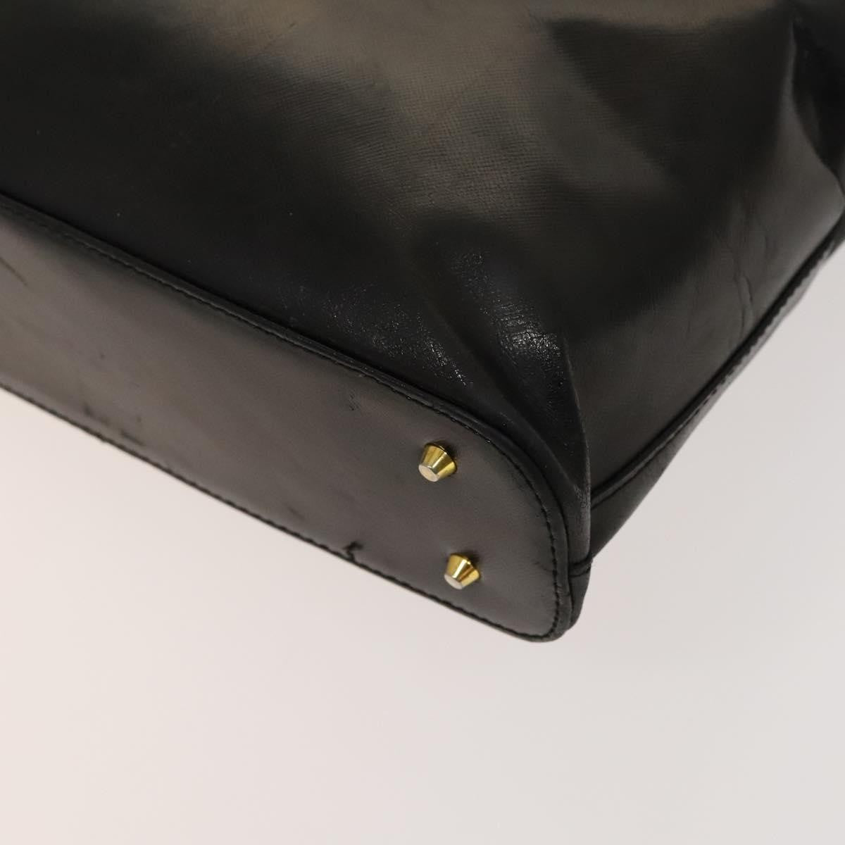 Versace Vintage Handbag Leather, BLACK, LEATHER, Handbag