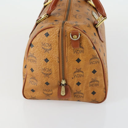 MCM Visetos logogramme Handbag Canvas and Leather, BROWN, CANVAS, Handbag