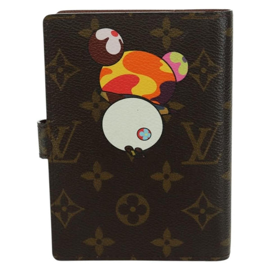 Louis Vuitton Agenda Cover Monogram Panda, Brown, Canvas, Wallet
