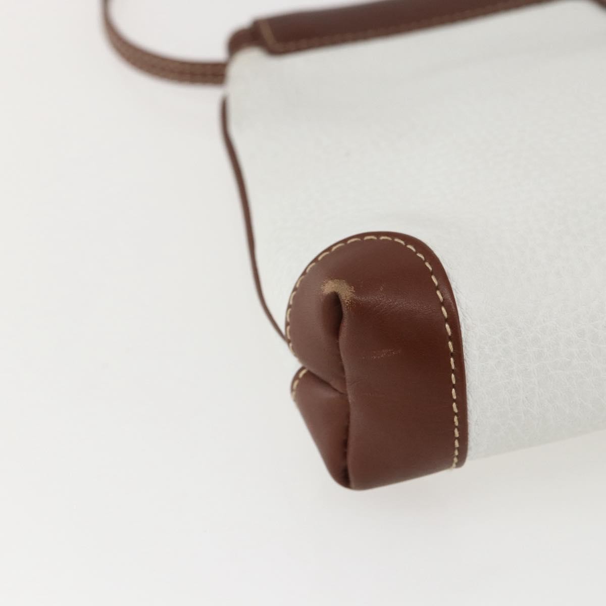 Gucci Vintage Shoulder Bag Leather, WHITE, LEATHER, Shoulder bag