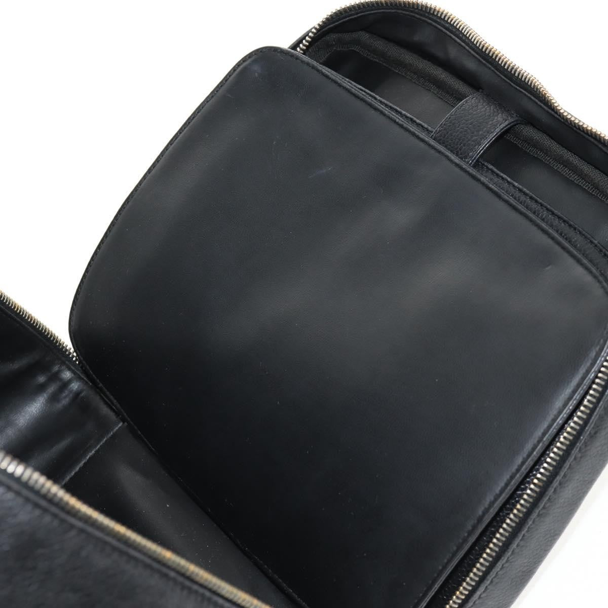 Chanel Vintage Timeless Zip Around Vanity Case Caviar, Black, Leather, Clutch