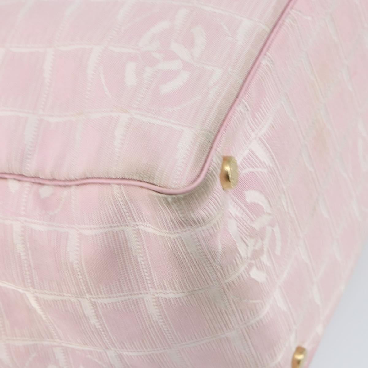 Chanel Travel Line Tote Nylon, PINK, NYLON, Tote bag