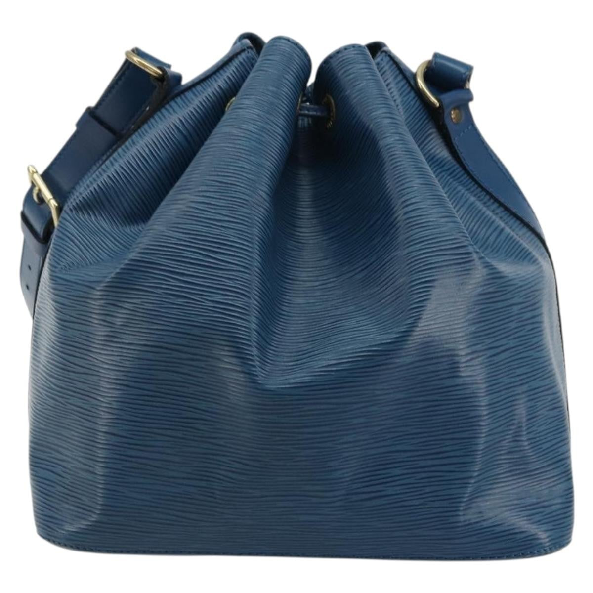 Louis Vuitton Petit Noe Handbag Epi Leather, Blue, Leather, Shoulder Bag