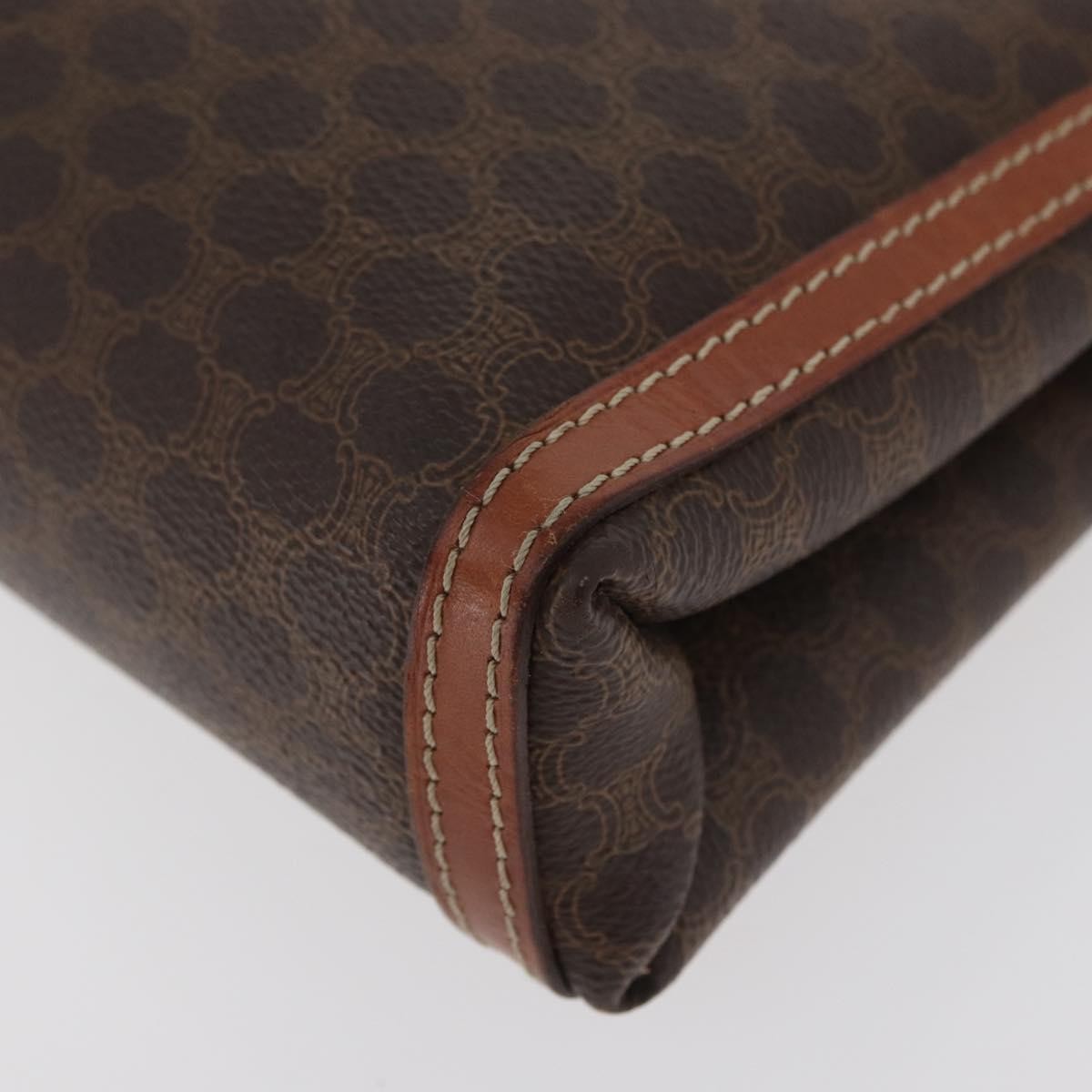 Celine Macadam Pochette Canvas, Black, Canvas, Clutch