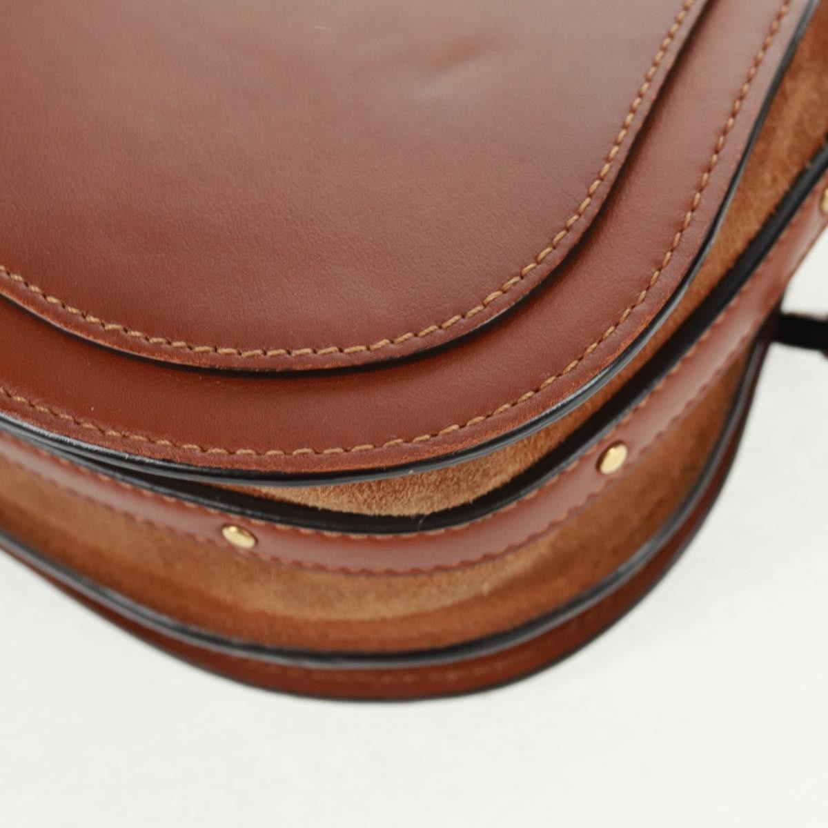 Chloe Nile Crossbody Bag Leather, BROWN, LEATHER, Handbag