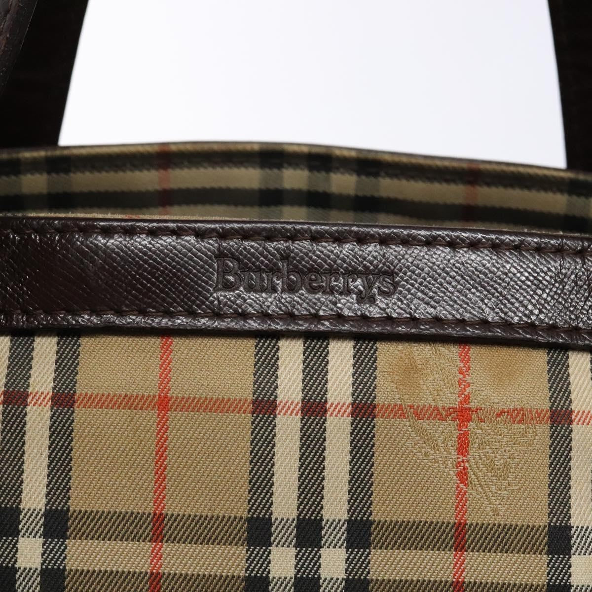 Burberry Nova Check Handbag Nova Check Canvas and leather, BEIGE, CANVAS, Handbag