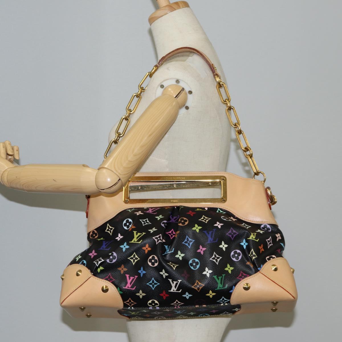 Louis Vuitton Judy Handbag Monogram Multicolor, BLACK, CANVAS, Handbag