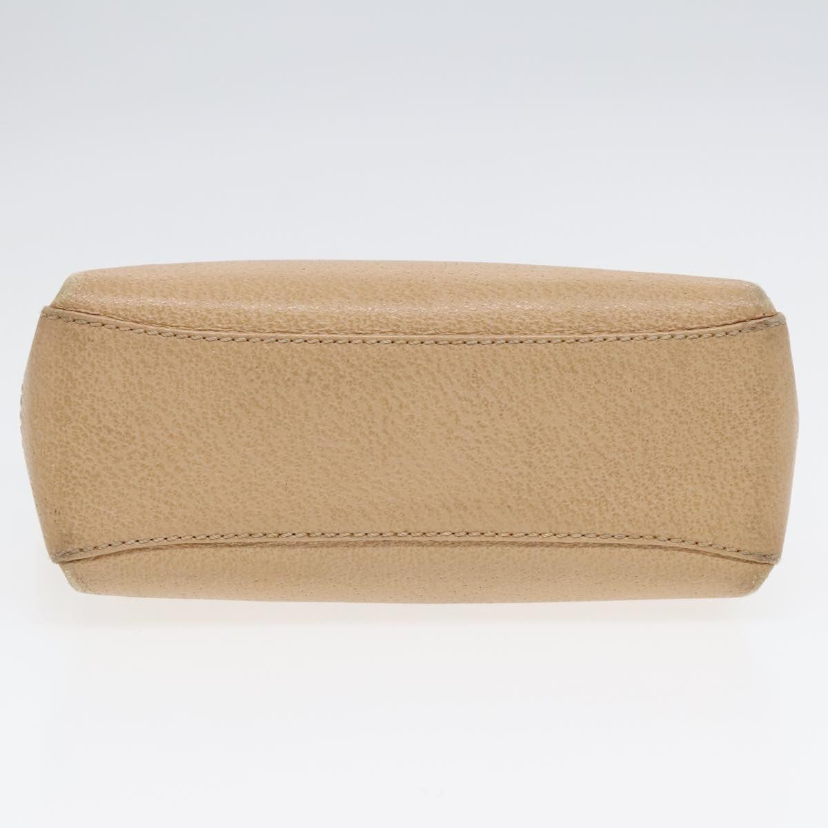 Gucci Vintage Convertible Bamboo Box Crossbody Bag Leather, Beige, Leather, Handbag