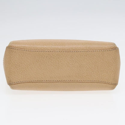 Gucci Vintage Convertible Bamboo Box Crossbody Bag Leather, Beige, Leather, Handbag