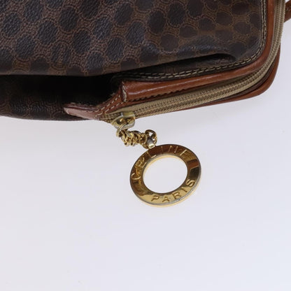 Celine Vintage Macadam Shoulder Bag Canvas, BROWN, CANVAS, Shoulder bag