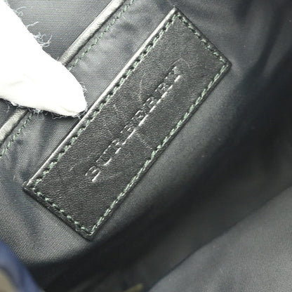 Burberry Logo Rucksack Backpack Nylon with Leather, NAVY, NYLON, Backpack