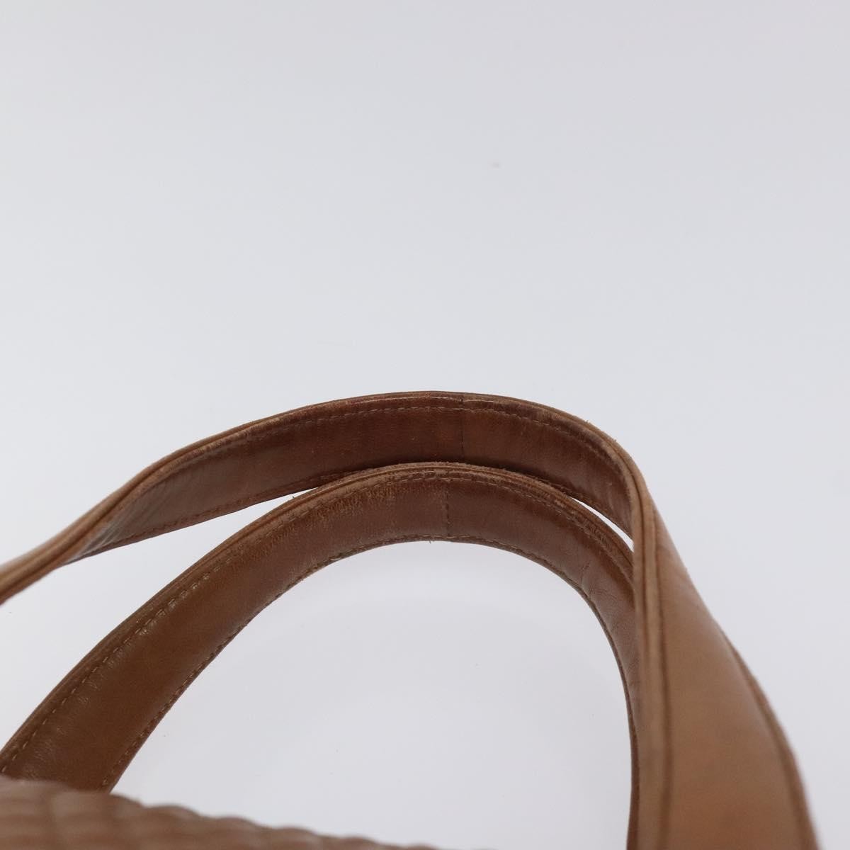 Bally Vintage Handbag Quilted Leather, Brown, Leather, Handbag