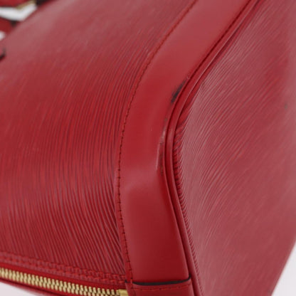 Louis Vuitton Alma Handbag Epi Leather, Red, Leather, Handbag