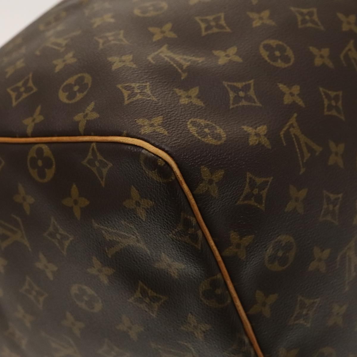 Louis Vuitton Keepall Bag Monogram Canvas, BROWN, CANVAS, Travel bag