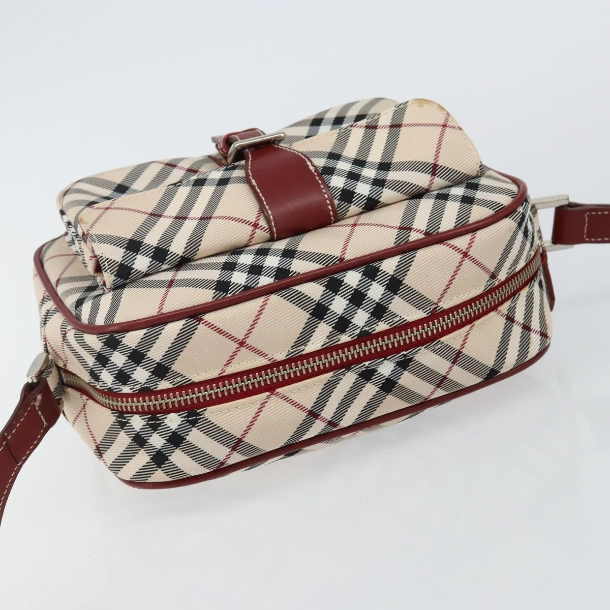 Burberry Nova Check Blue Label Canvas, BEIGE, CANVAS, Shoulder bag