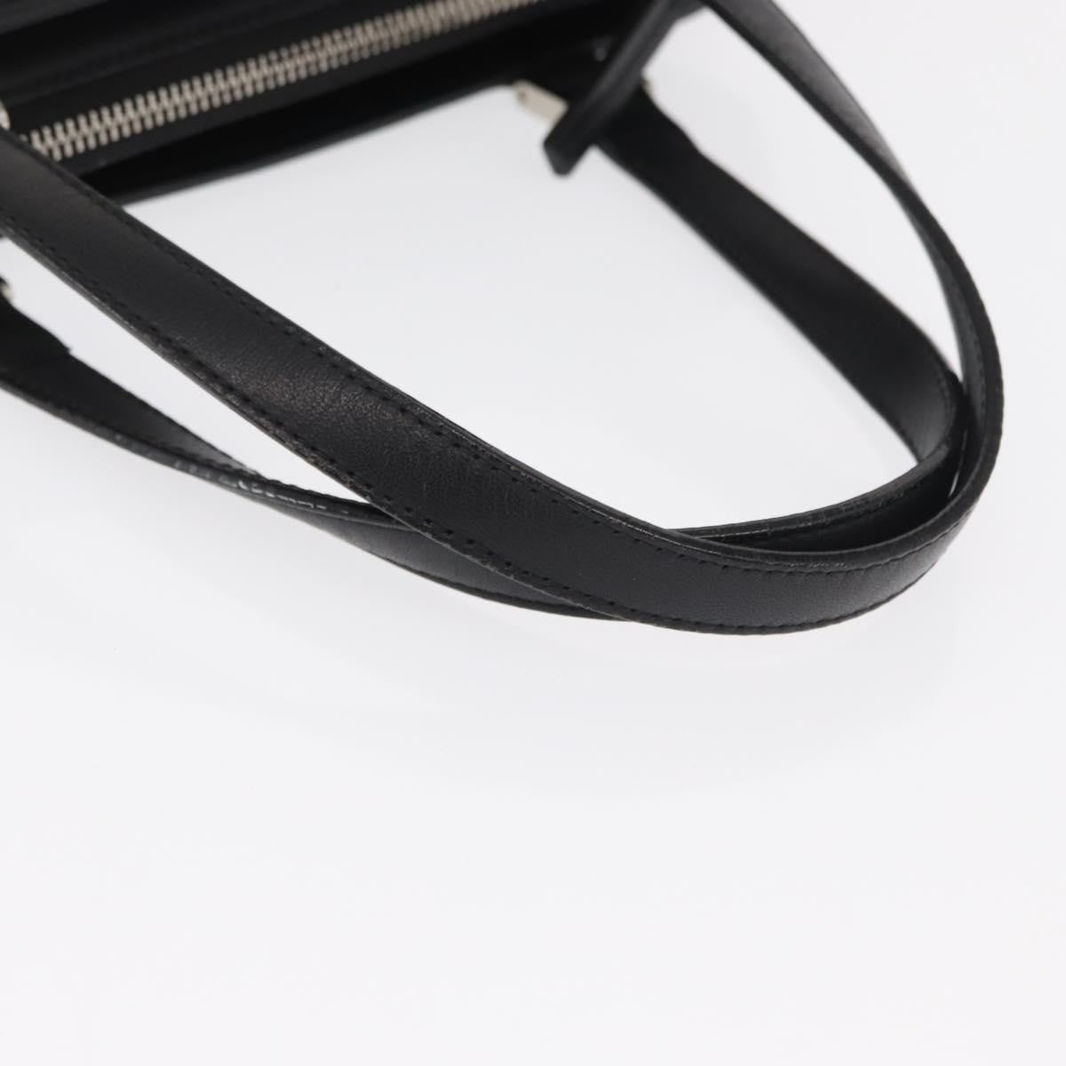 Burberry Vintage Handbag Leather, BLACK, LEATHER, Handbag