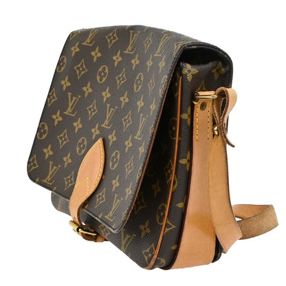 Louis Vuitton Cartouchiere Handbag Monogram Canvas, BROWN, LEATHER, Shoulder bag